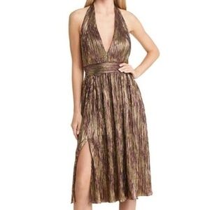 Dress the Population. Kairi Halter Neck Minidress.